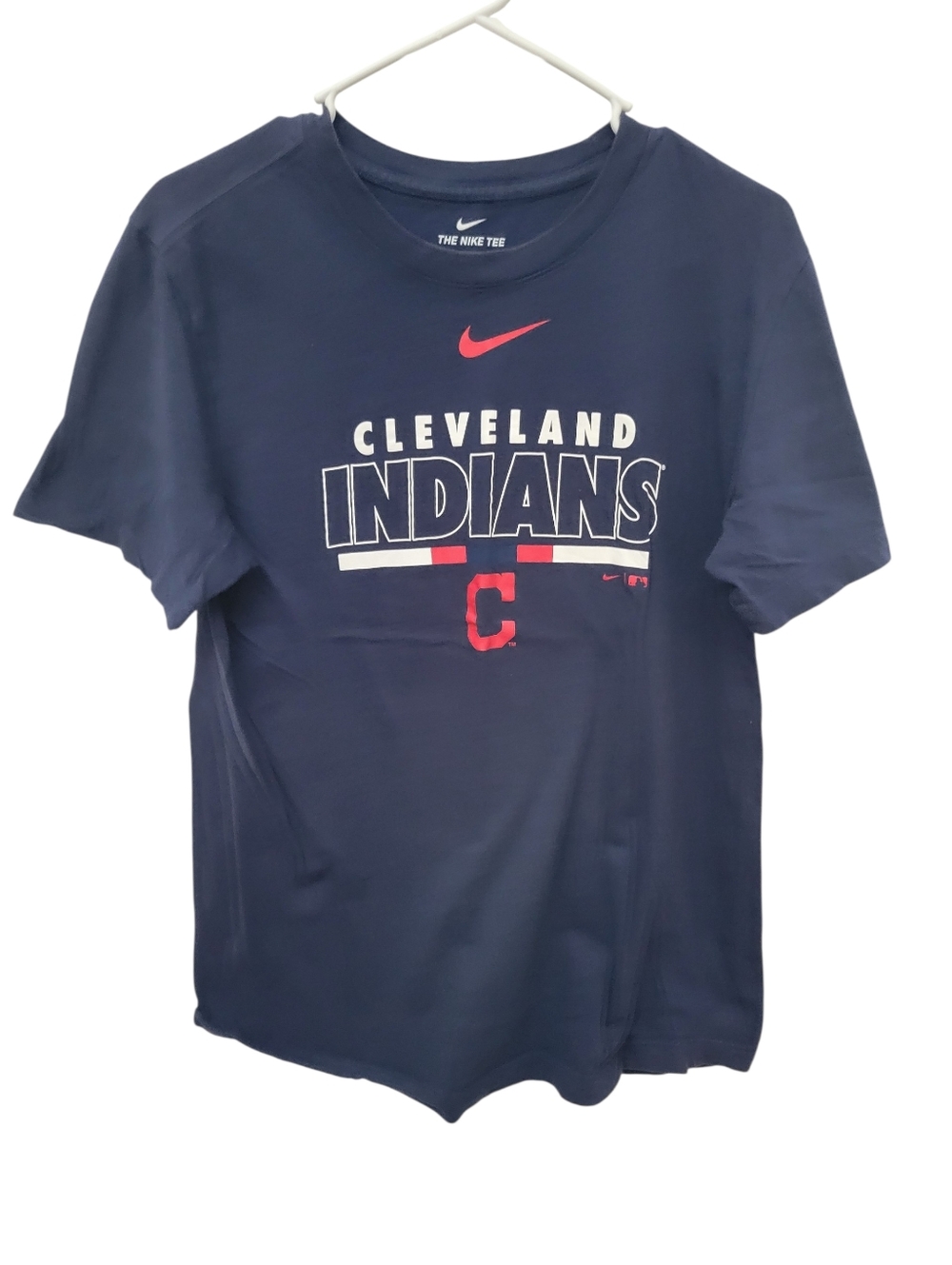 Nike Navy Cleveland Indians Red Accent Tee